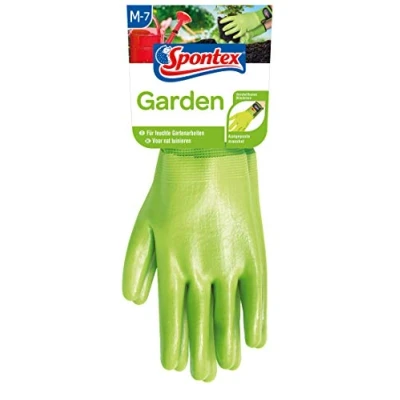 Imagen de Spontex garden, guanti da giardinaggio versatili, per giardinaggio, polsini regolabili, 1 paio, taglia m, verde