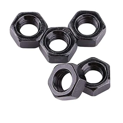 Imagen de 100 Unids/set M2 M5 Hilo Métrico Hexagonal Tuercas Negro Zinc Plateado Acero al Carbono Hexagonales Kits para Sujetador de la máquina(M2.5)