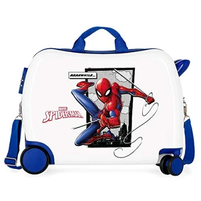 Imagen de Marvel Spiderman Action Maleta Infantil Azul 50x38x20 cms Rígida ABS Cierre combinación 34L 2,3Kgs 4 Ruedas Equipaje de Mano