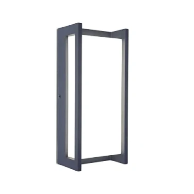 Imagen de lámpara LED de pared exterior Qubo, aluminio en antracita, 18 W, 1100 lúmenes, 3000 K, rectangular, resistente a la intemperie, moderna