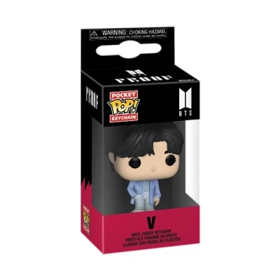 Imagen de Funko Pop! Keychain: BTS V Minifigura de Vinilo Coleccionable Llavero Original Relleno Calcetines Idea Regalo Mercancia Oficial Music Fans