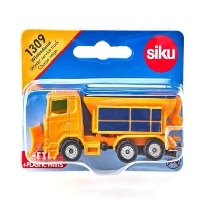 Imagen de siku 1309, Camión quitanieves, Metal/Plástico, Naranja, Cubierta del esparcidor desmontable