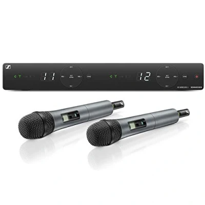 Imagen de Sennheiser XSW 1 825 E Sistema inalámbrico de micrófonos todo en uno para cantantes y presentadores Cápsulas micrófono Evolution, antenas integradas hasta 10 canales compatibles (507112)
