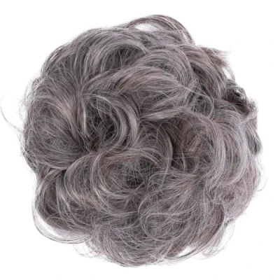 Imagen de CAISHA Liga Para El Cabello Pedazo De Voluminoso Updo Postizo Sintético Mezcla Rubio Gris G21A