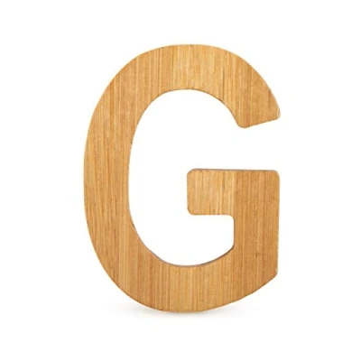 Imagen de Small Foot Letra G de bambú sostenible, Super combinable con Otras Letras como decoración o Placa Puerta, Especialmente Adecuado para Aprender a Leer (Anteriormente) niños Escolares.