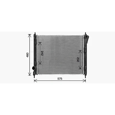 Imagen de PRASCO DN2470 Radiador, refrigeración del motor Aluminio 508 425 16 Aletas soldadas NISSAN: Juke