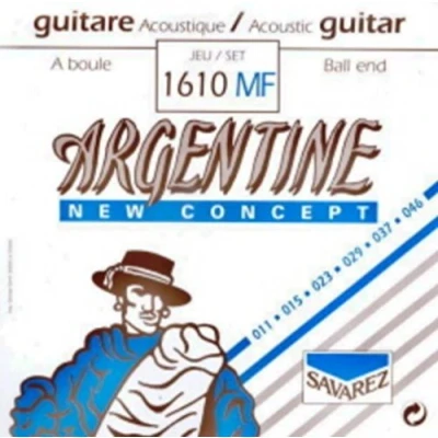 Imagen de CUERDAS GUITARRA ACUSTICA Savarez (1610/MF) Argentine/Lite (Juego Completo 011/046B)