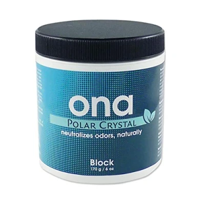 Imagen de ONA Block Polar Crystal Eliminador de olores, Elimina olores no deseados Forma Segura, Natural y Permanente, 170 g