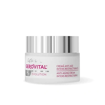 Imagen de Crema Facial de Noche Antiarrugas Antiedad con Efecto Intensamente Reestructurante para Pieles Secas, Regenera y Nutre el Rostro Durante la Noche, Gerovital H3 Evolution, 50 ml
