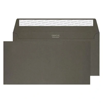 Imagen de Blake Colour 114 x 229 mm, 120 gsm Cartera Despegar y sellar (224), Gris grafito Paquete de 500