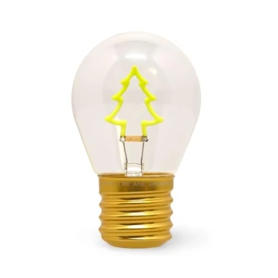 Imagen de Legami Lámpara de sobremesa en forma bombilla, Xmas Tree, sólo para interiores, recargable con cable USB, inalámbrica