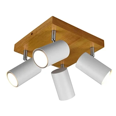 Imagen de Trio, Foco, Marley 4xGU10, max.35,0 W Cuerpo: Metal, estera blanca A:22,0cm, L:22,0cm, A:16,0cm IP20,Sin bombilla