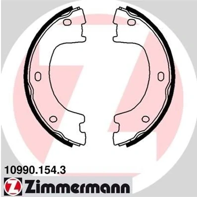 Imagen de ZIMMERMANN 10990.154.3 Zapatas de Freno Mano Foto correspondiente a la entrega MERCEDES BENZ: Sprinter 5 T Camión plataforma/Chasis