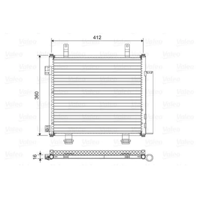 Imagen de VALEO 822573 Condensador con secador Aluminio 360
