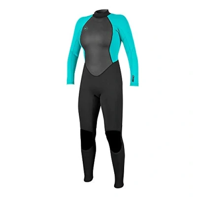 Imagen de ONEILL WETSUITS Reactor II Traje de Neopreno Completo con Cremallera Trasera 3/2 Mm, Mujer, Negro/Aqua Claro, 12