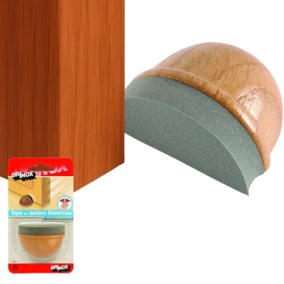 Imagen de Brinox B90110Y Tope Madera silencioso Adhesivo, 2,5 x 4,8 3,7 cm, Color Roble