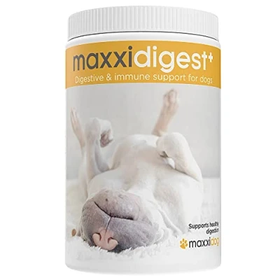 Imagen de maxxidigest+ Sistema Digestivo e Inmunológico Enzimas Digestivas para Mascotas Caninos Probióticos y Prebióticos Polvos 375g 200 g (375g)