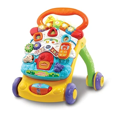 Imagen de VTech Andador andandín 2 en 1, correpasillos con música y luces, patas plegables, panel extraíble, regulador de velocidad, multicolor, versión ESP, embalaje estándar