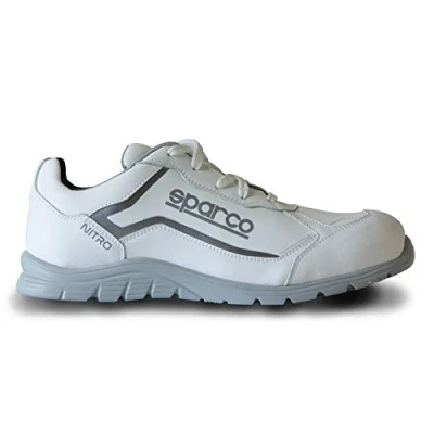 Imagen de Sparco Teamwork Scarpa Antinfortunistica Da Lavoro Bassa per UOMO E Donna Nitro S3 SRC, Botas de Seguridad y contra Incendios Unisex Adulto, Bianco Bianco, 36 EU
