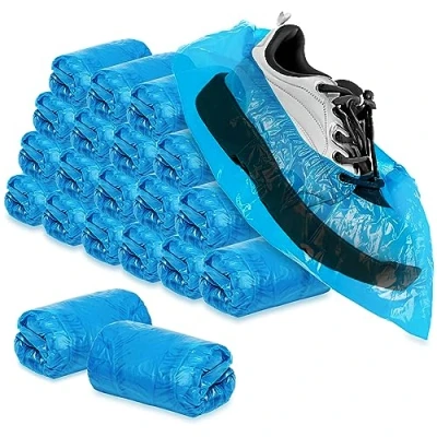 Imagen de com four® 200x Cubrezapatos Desechables 3g por Funda de plástico Impermeables Talla única