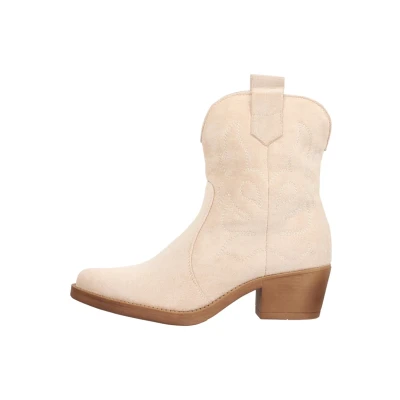 Imagen de Elara Botines Mujer Botas de Vaquero Chunkyrayan 301 A31S Beige 42