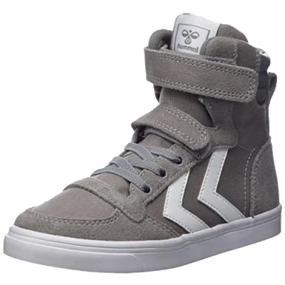 Imagen de hummel Slimmer Stadil High Jr, Zapatillas altas Unisex niños, Frost Grey, 39 EU