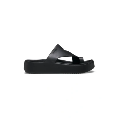 Imagen de Crocs Mujer Getaway Platform Toe Loop Sandalia, Black, 41/42 EU