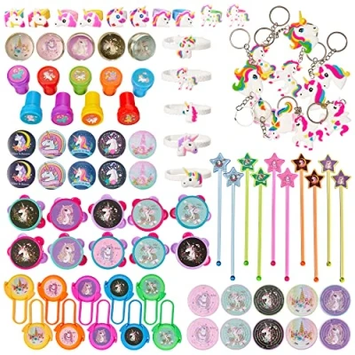 Imagen de 100 Juguetes para Piñatas de Cumpleaños Rellenos Piñata Niñas Ideal Bolsas Fiestas Infantiles, Navidad, Halloween, Regalos y Premios Escolares