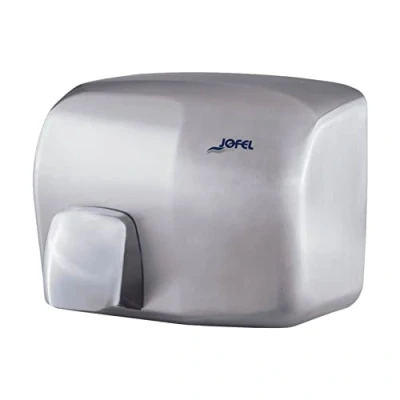 Imagen de Jofel Secamanos Óptico 2000W, Secador de Mano con Sensor Infrarrojos Activado y Desactivado Automático, Antivandálico, Modelo Íbero, AA92500 Carcasa en Acero Inoxidable Satinado