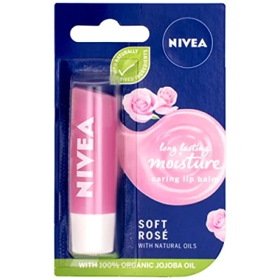 Imagen de Nivea Bálsamo labial Soft Rose, 4.8 g