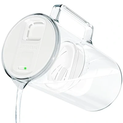 Imagen de Wessper Jarra Filtradora de Agua con Indicador LED, 3.3 Litros, Cristal, Cartucho Filtro Agua, sin BPA &quot;BPA FREE&quot;, Bianco