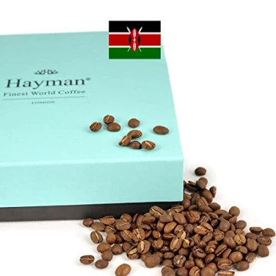 Imagen de 100% Café Kamwangi AA Kirinyaga de Kenia grano tostado Nivel tueste: medio 1x paquete con 340g/12oz