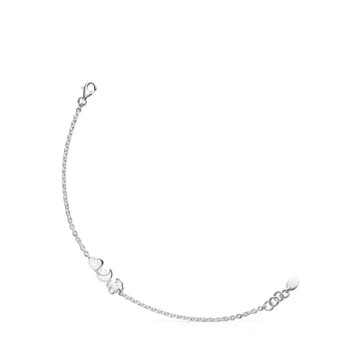 Imagen de TOUS Pulsera de Plata Primera Ley para Mujer con Motivo Perla, 17.5 cm Largo, Clásica y Elegante, Colección Nocturne