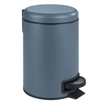 Imagen de Wenko Cubo de Pedal Acero Inoxidable Leman, Metal, Plateado Brillante, 3 x 11.5 cm, L