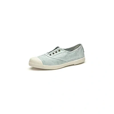 Imagen de Natural World Eco Zapatillas Mujer de algodón orgánico y Caucho Color Aqua 102E
