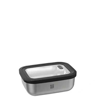 Imagen de Gefu Recipiente térmico PROVIDO Rectangular, 600 ml Frascos Comida, Acero Inoxidable, Multicolor, único