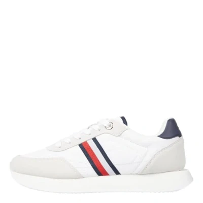 Imagen de Tommy Hilfiger Essential Runner Global Stripes Zapatillas, Mujer, Talla: 36, White Zapatos