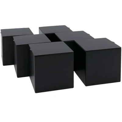 Imagen de Dosenritter 6 x lata rectangular para té, resistente al olor,de metal, aprox. 75 g de Earl Grey 6,4 6,8 cm (Al, An, P) también ideal como recipiente café o especias