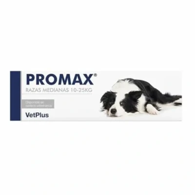 Imagen de Promax Vetplus Complemento Antidiarreico, Razas medianas, Una vez al dia, 10 25 kg, 18 ml