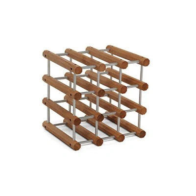 Imagen de Foppapedretti IlCantiniere Botellero, Madera, Aluminio, Nogal