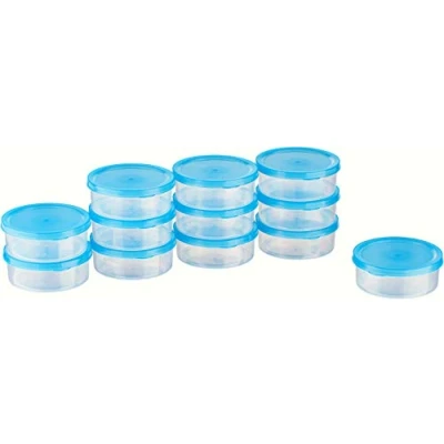 Imagen de MiraHome Kigima Minirrecipiente para congelar Alimentos 0,2l Redondo 10x10x3,5cm Set de 12