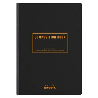 Imagen de RHODIA 119209C Classic Libreta flexible con respaldo de lona (A5, tamaño A5, 160 páginas, papel Clairefontaine blanco 80 g/m), color