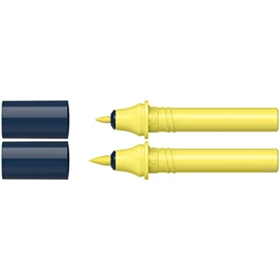 Imagen de Schneider 040 Paint It Twinmarker Cartuchos (punta redonda de 1,0 mm, tinta a base agua, para uso en papel, &gt;95% plástico reciclado), color amarillo