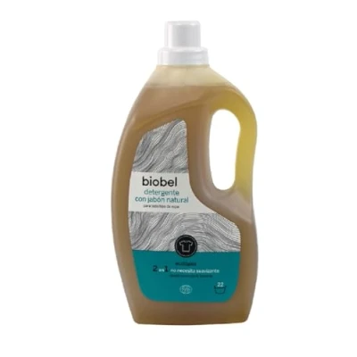 Imagen de Biobel Detergente Líquido para Ropa 100% Natural con Aceite Esencial de Lavanda Enriquecido Jabón Elimina Olores y Desinfecta Apto Todas las Prendas 1,5 L