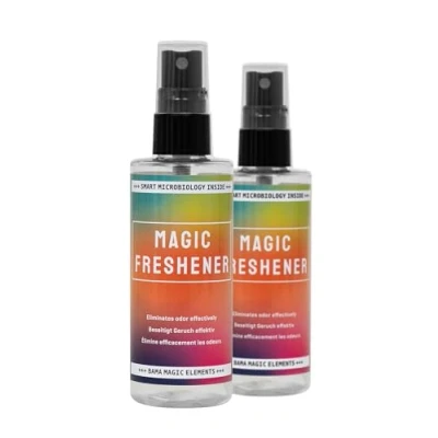 Imagen de Bama Magic Freshener Desodorante para zapatos y textiles biodegradables, efecto duradero, dermatológicamente probado, pH neutro, 2 x 100 ml, transparente, ml (2er Pack)