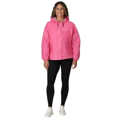 Imagen de FROGG TOGGS Ultra Lite2 Chaqueta impermeable y transpirable para Mujer, Lite 2 lluvia, color rosa, tamaño large