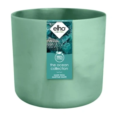 Imagen de Elho The Ocean Collection Round 18 Macetero Verde Interior Ø 18.3 x A 16.7 cm