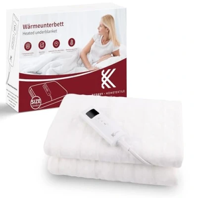 Imagen de REDKEY Calienta Camas Electrico Individual,Manta Electrica,Protección contra Sobrecalentamiento,7 Temperatura,Lavable,150x80cm Calientacamas