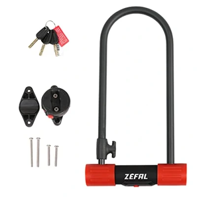 Imagen de ZEFAL Candado para Bicicleta en U, Unisex Adulto, Negro, K Traz U13 L