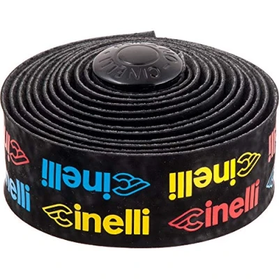 Imagen de Cinelli Sistema antivibración Logo Barra de Terciopelo Cinta Amarillo/Rojo/Azul